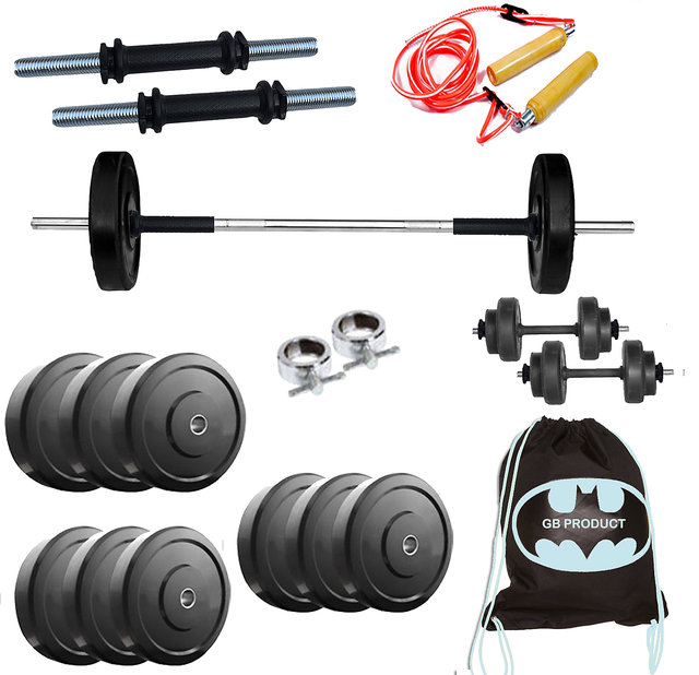 Bodybuilding Exercise Package of 60Kg Home Gym Set With 3Ft