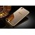 Lenovo A6000 Case Cover, Luxury Metal Bumper +  Acrylic Mirror Back Cover Case For Lenovo A6000 - Gold