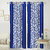 iLiv Border Blue Jaleb Designer Door curtain - 7feet