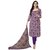 Trendz Apparels Purple Poly cotton Casual Wear Un-Stitched Dress Material