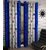 iLiv Swastik Blue Designer Eyelet Window Curtain - 5feet  set of 2