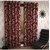 iLiv Jalebi Maroon Designer Window Curtain - 5feet