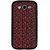 ifasho Animated Pattern small red rose flower with black background Back Case Cover for Samsung Galaxy Grand