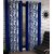 iLiv Kolaveri Blue Designer Eyelet Long Door curtain - 9feet  set of 4