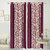 iLiv Border Wine Jaleb Designer Long Door curtain - 9feet set of 4
