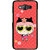 ifasho Cute Girl with Specs and Small Cat Back Case Cover for Samsung Galaxy On 7