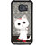 ifasho Winking and Dancing  Cat Back Case Cover for Samsung Galaxy S6 Edge