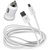 Combo of Bullet Car Charger and Micro USB Data Sync and Charging Cable forTATA ARIA PLEASURE 4X2 (White)