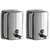 Aqua Fit 500 ML steel soap dispenser- set of 2