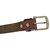 Sunshopping men's mix of Leatherite brown needle pin point buckle belt with brown bifold synthetic Leatherite wallet.(combo)