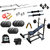 72 Kg GB Weight Lifting Home Gym Set With 6 in 1 Bench Press + 4 Rods + Gloves + Gym Bag