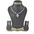 ENZY Gold Plated American Diamond Necklace Set