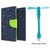 HTC One M9 Mercury Wallet Flip Cover Case (BLUE) With Usb Fan