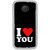 ifasho Love Quotes I love you Back Case Cover for Moto E