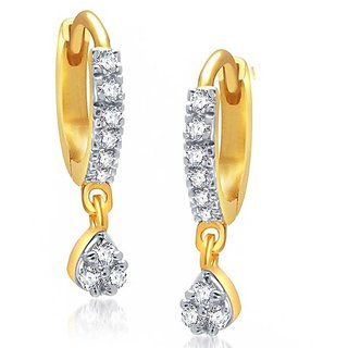 Bhagya Lakshmi Drop Gold Plated Bali Earrings for Women