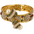 YouBella Multi-color Antique style Gold Plated Kada bangle For Women-YBBN9201A