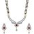 YouBella American Diamond Gold Plated Mangalsutra Pendant with Chain and Earrings for Women-YBMS10093