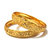 Rabbi Gold-plated 2pc Kaveri Bangles Set kada bracelet (size 2.2)