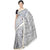 Indrashree Sarees Block Printed With Zari Border - Grey Color Designer Maheshwari Saree With Unstitched Blouse