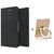 Micromax Canvas HD A116 Mercury Wallet Flip Cover Case (BLACK) WITH MOBILE RING STAND