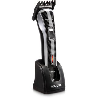 Nova NHT 1020 100 Waterproof Titanium coated Trimmer For Men Black Trimmers