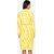 Folklore Yellow Printed A Line Dress For Women