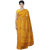 Indrashree Sarees Block Printed With Beautiful Zari Border-Yellow Color Designer Maheshwari Saree With Unstitched Blouse