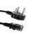 De TechInn 3 Pin Power Supply Cord Cable for Desktop Monitor Printer - 1.5 Mtr