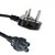 Techvik 3 Pin Power Supply Cord Cable for Laptop Adapter Charger - 1.5 Mtr