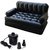 Skyshop - Airsofa Cum Bed 5 In 1 Pvc Air Multipurpose Black Pp Doublebed Booster Kids Sleeping Mattress Travel Lounge Seat Carbed With Electric Pump Pp 3 Seater Inflatable Sofa (Color - Black)
