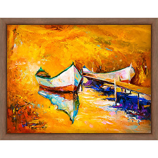 Buy Wallsnart Seasons Scenic Nature Framed Without Glass Painting