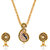 Traditional Gold Plated Blue Meenakari Peacock Necklace set by Parisha Jewells NL707004
