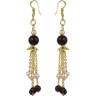                       Pearlz Ocean Attract 3.5 inches Pearl Earrings For Women                                              