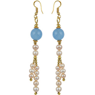                       Pearlz Ocean Intrigue 3.5 inches Pearl Earrings For Women                                              