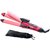 Nova NHS-800 2 in 1 Hair Straightner  Curler (Pink)