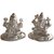 Silver Laxmi Ganesh Idol SDA018