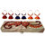 Handmade Paper quilling Red, Blue and orange earings with designer box
