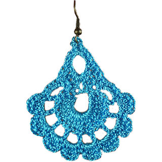 Crochet Earrings Jewelry Fashion Blue Crochet Earrings Jewelry Fashion Blue Earring