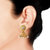 Aarohi Trendy Gold Plated Australian Diamond With Pearls Earring