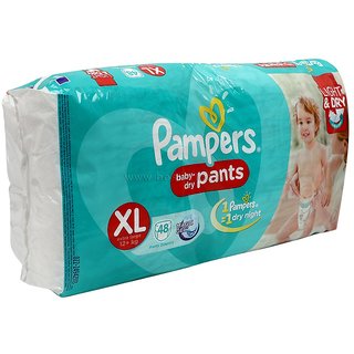 Buy Pampers Pants Extra Large, Pack Of 48 U Online @ ₹478 from ShopClues