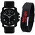 Volga Black Analog Digital Watches - Pack of 2