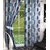 Set of 2  Multi Color (BLUE) Luxurious DOOR Curtains from the house of LIVEIN FURNISHING STUDIO- Length 7Ft Width 4ft