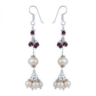                       Pearlz Ocean Magical 3 inches Pearl Earrings For Women                                              