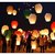 ATORAKUSHON SKY LANTERN PAPER LAMP LIGHT WISH CANDLE LIGHT PARACHUTE HOT BALLOON PACK OF 6