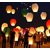 ATORAKUSHON SKY LANTERN PAPER LAMP LIGHT WISH CANDLE LIGHT PARACHUTE HOT BALLOON PACK OF 48