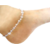 Sparkling Silver Alloy Silver Plated Anklets For Women