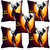 meSleep Happy Dussehra Digital Printed Cushion Cover (16x16)-Set Of 5
