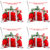 meSleep White Quotes Christmas Digitally Printed Cushion Cover (16x16)-Set Of 4