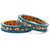 Kapable Blue Light Brown Multi coloured  Fashionable bangle for Women and Girls