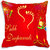 meSleep Shubh Diwali Digitally Printed Cushion Cover (16x16)